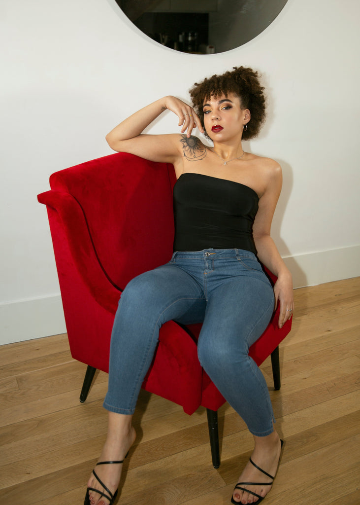 Bandeau Corset Bodysuit - Tops - Avinci