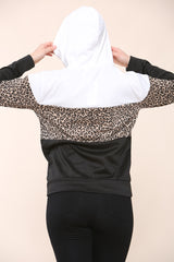 Wild Comfort: Leopard Print Casual Hoodie Sweatshirt