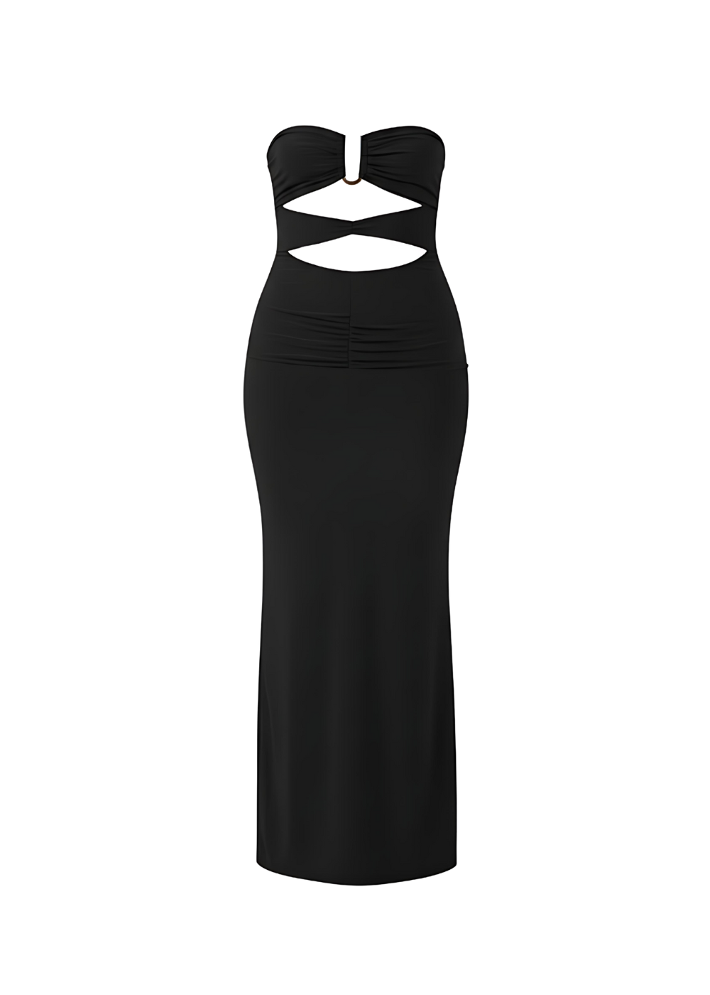 Avinci | Black Cut-Out Bandeau Bodycon Fit Maxi Dress 10 Avinci | Black Cut-Out Bandeau Bodycon Fit Maxi Dress 10