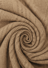 Beige High-Waisted Cardigan Long Skirt Co-ord Lounge Set