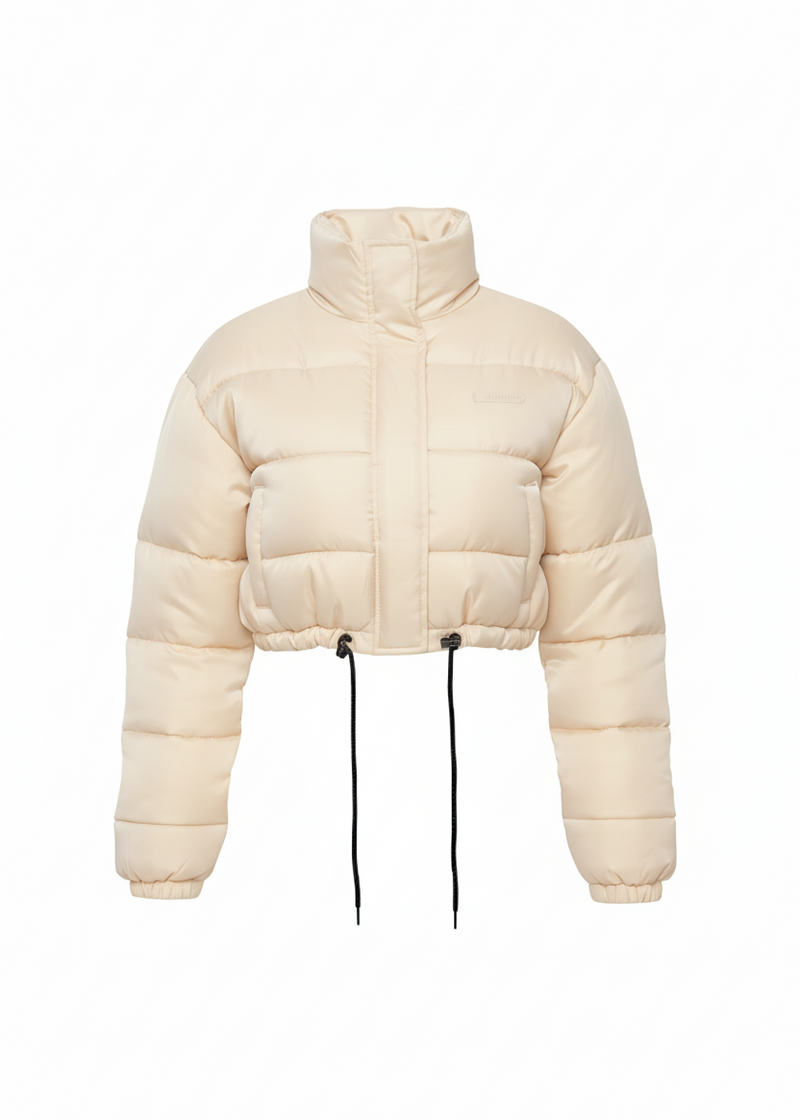 Nude Quilted Outerwear Stylish Winter Puffer Jacket