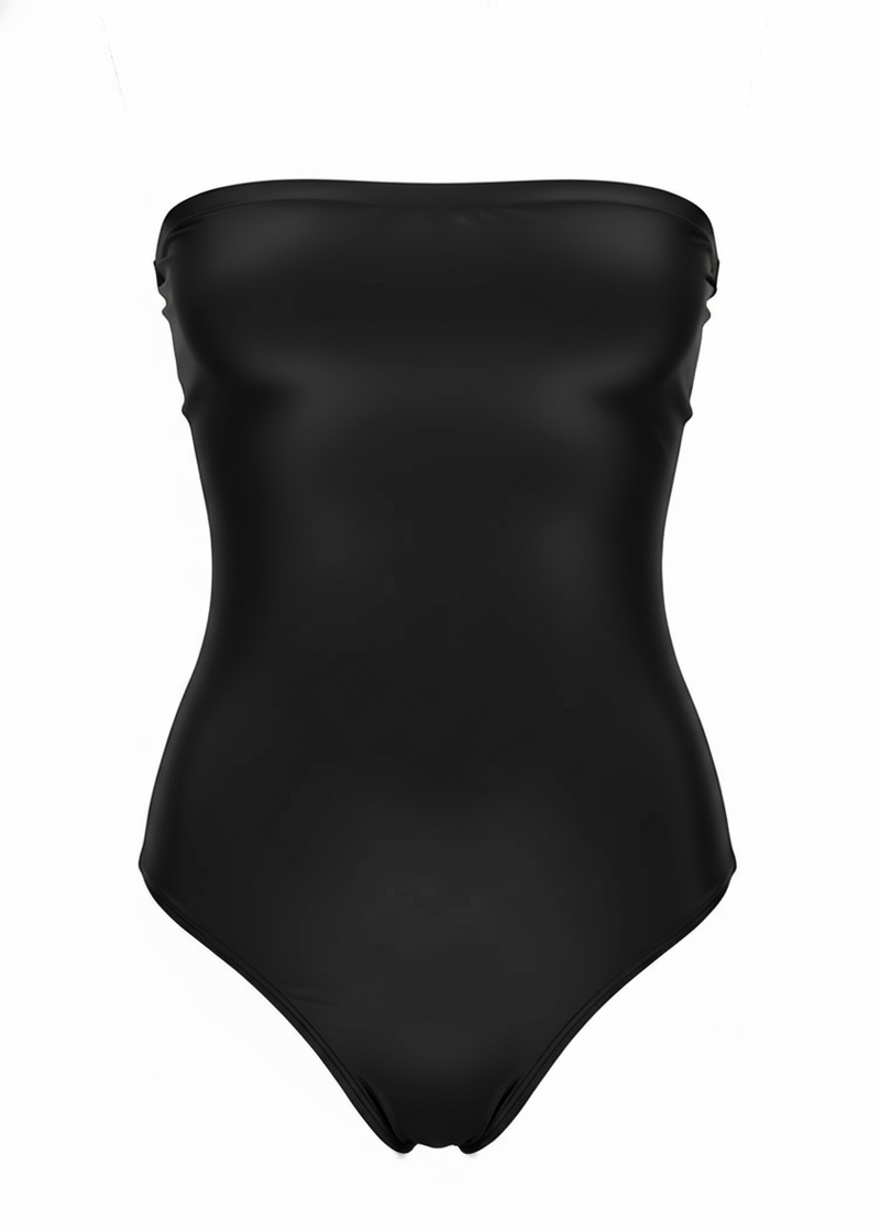 Slim Fit Strapless Bandeau Corset Bodysuit