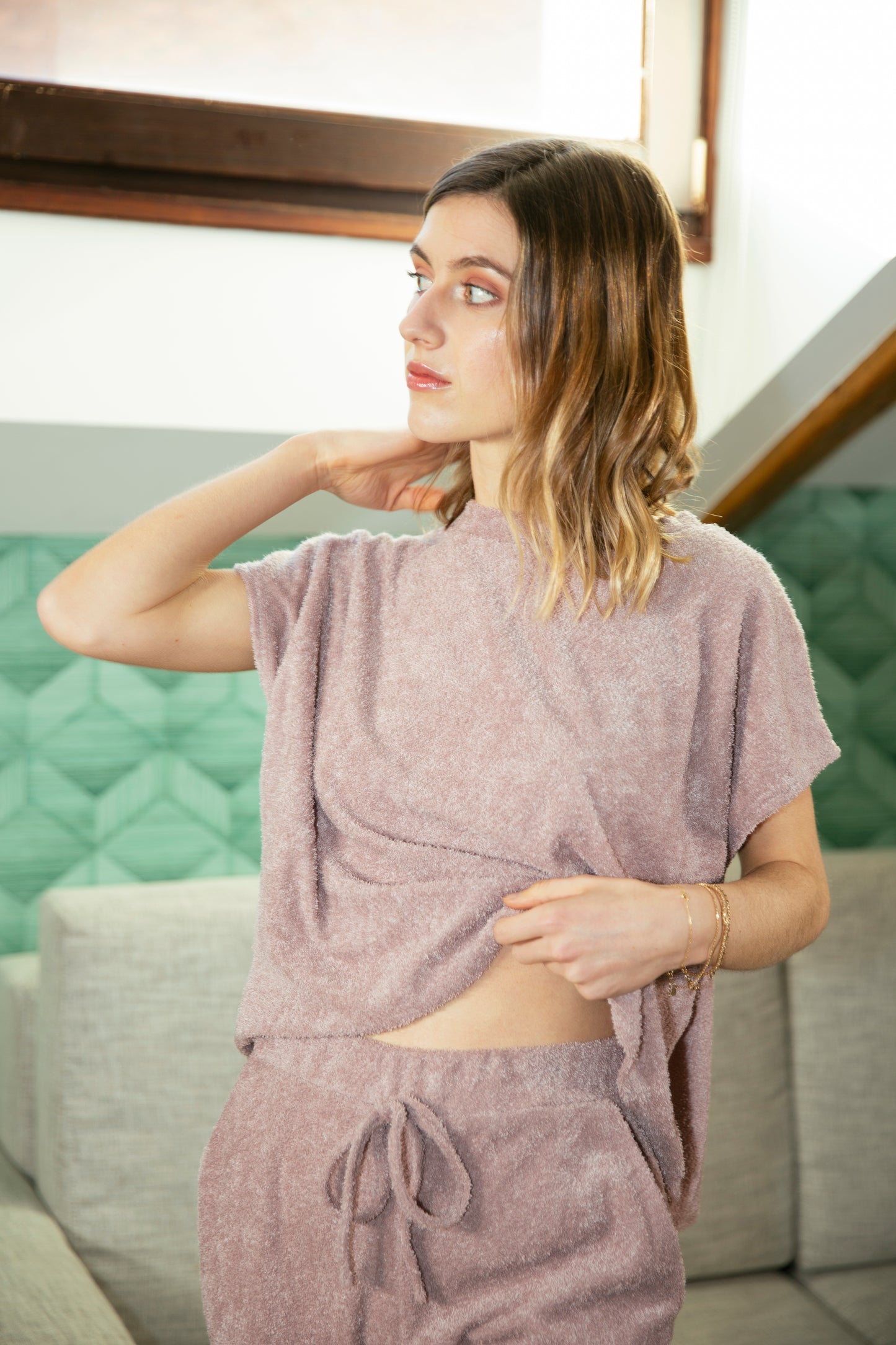 Short Sleeve Boxy Lounge Set