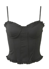 Black Body-Contouring Corset Top