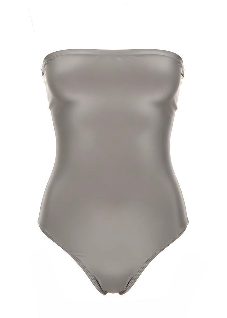Slim Fit Strapless Bandeau Corset Bodysuit