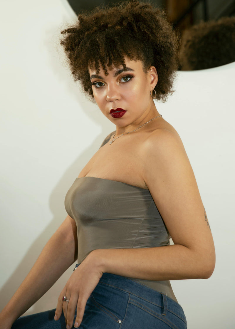 Bandeau Corset Bodysuit - Tops - Avinci