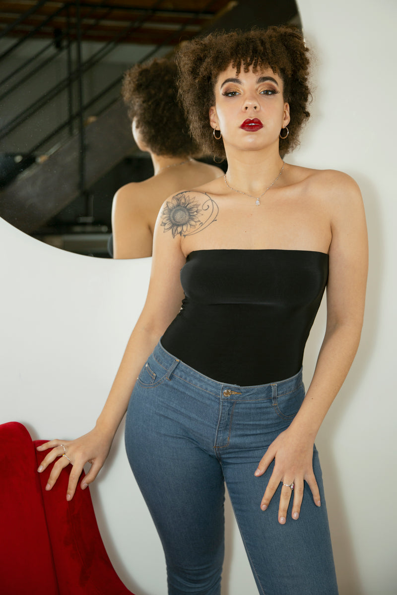 Bandeau Corset Bodysuit - Tops - Avinci