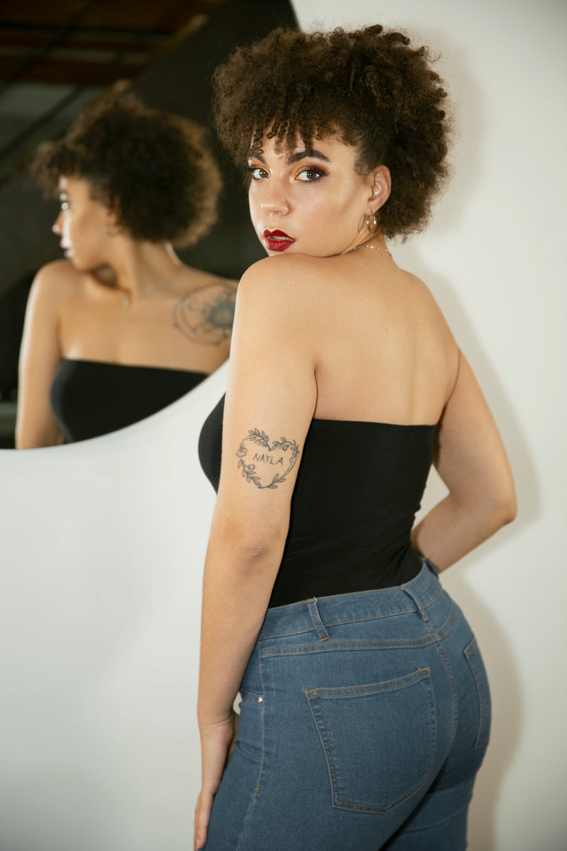 Bandeau Corset Bodysuit - Tops - Avinci