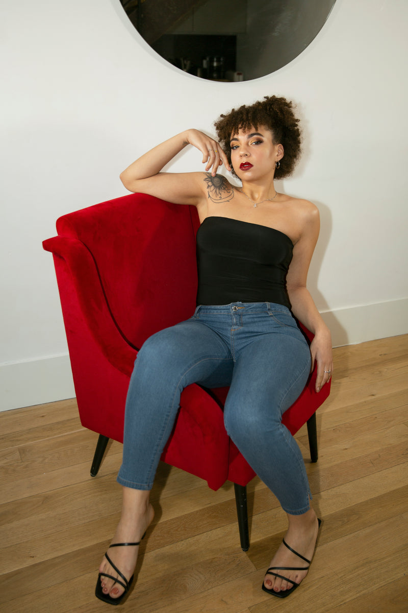 Bandeau Corset Bodysuit - Tops - Avinci