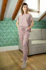 Short Sleeve Boxy Lounge Set - Loungewear - Avinci