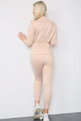 Frill Trim Top and Joggers Co-Ord Set - Jumpsuit - Avinci