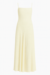 A-Line Jacquard Thin Adjustable Straps Maxi Dress