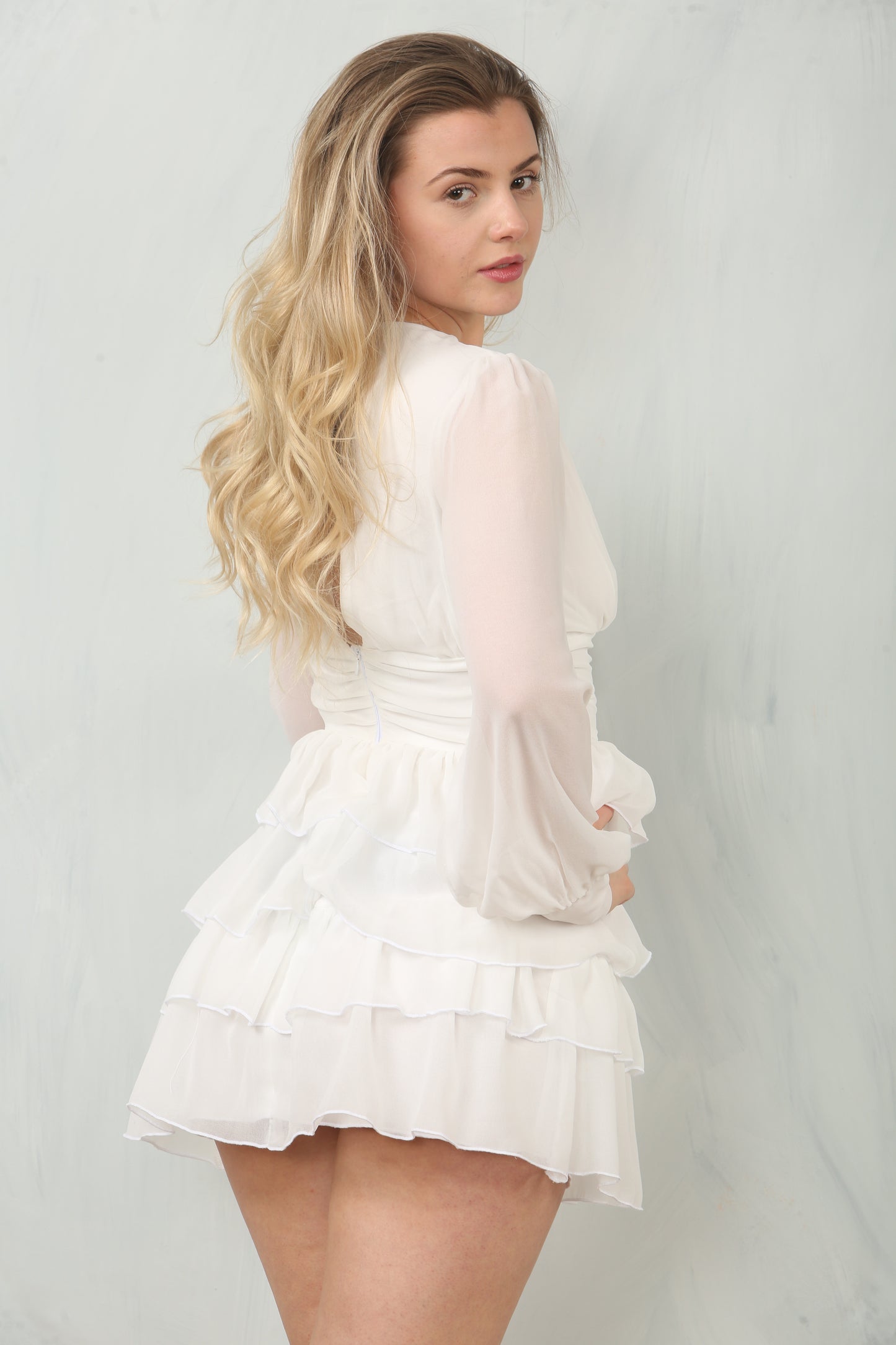 Avinci Stunning White Mini Dress