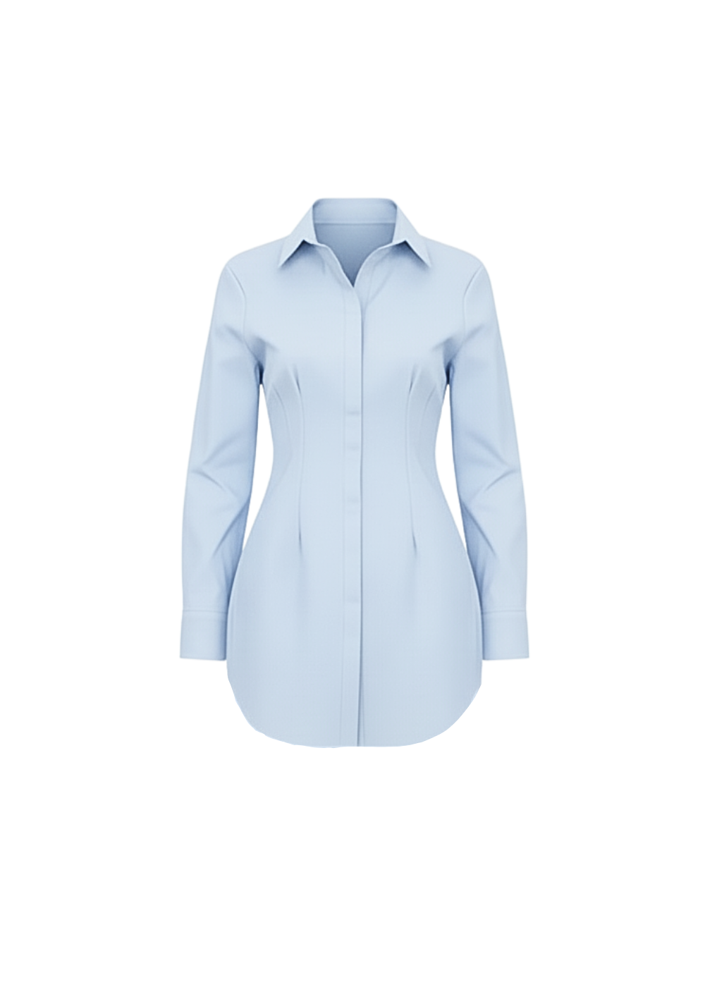button down fitted dress Dorian Fitted Shirt Midi Dress - Wheat Marle main image 0