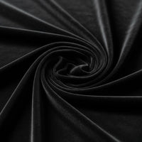 Black Velvet Mesh Long Sleeve High Slit Maxi Dress