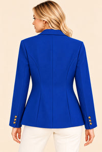 Cobalt Blue Tailored Single Button Detail Blazer