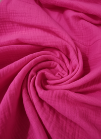 Fuchsia Pink Stylish Circle Buckle Waist Belt Collared A-Line Dress