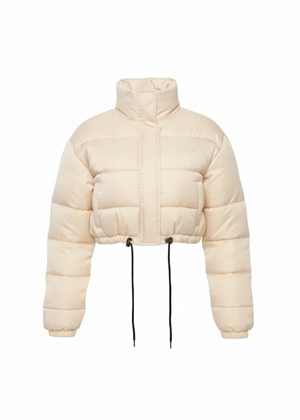 Nude Quilted Outerwear Stylish Winter Puffer Jacket