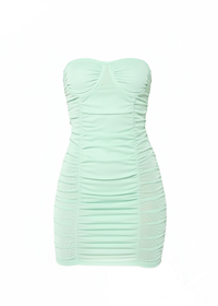Mint Bodycon Cup Detail Tube Mini Dress