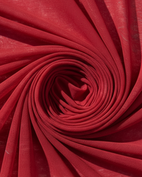 Red Mesh Bodycon Side Drawstring Detail Midi Dress