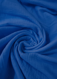 Royal Blue Stylish Circle Buckle Waist Belt Collared A-Line Dress