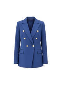 Royal Blue Double Breasted Women's Blazer