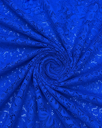 Royal Blue Floral Bodycon Lace Off-Shoulder Maxi Dress