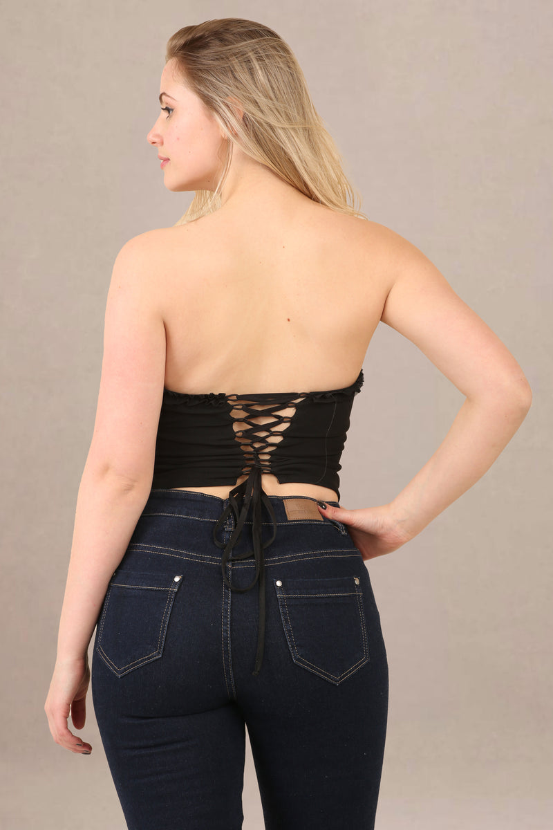 Avinci Noir Corset & Slim Jean Combo