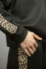 Leopard Stripe Loungewear Set