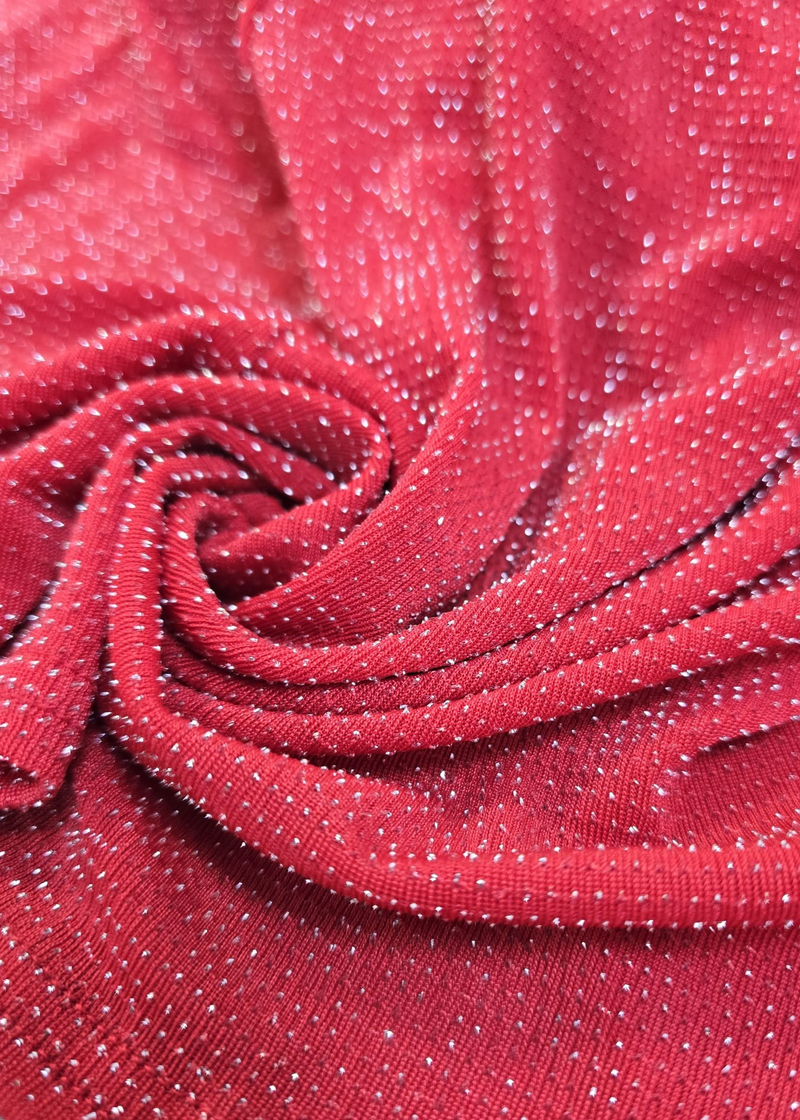 Red keyhole detailed sparkly slim fit high neckline maxi dress, elegant evening gown fabric detail