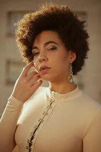 Hook and Eye Long Sleeve Bodysuit - Tops - Avinci