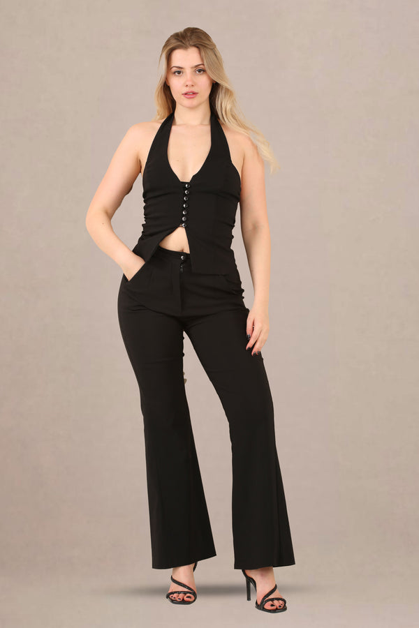 Black two piece lounge set - Jumpsuit - Avinci