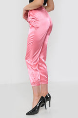 Online Trousers for Women Jogger Cerise