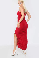 Ruched slinky Maxi Dress - Maxi Dress - Avinci