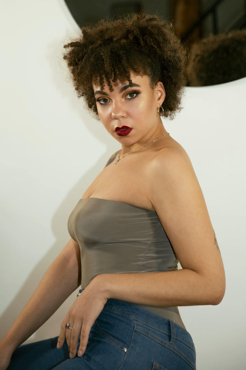 Bandeau Corset Bodysuit - Tops - Avinci