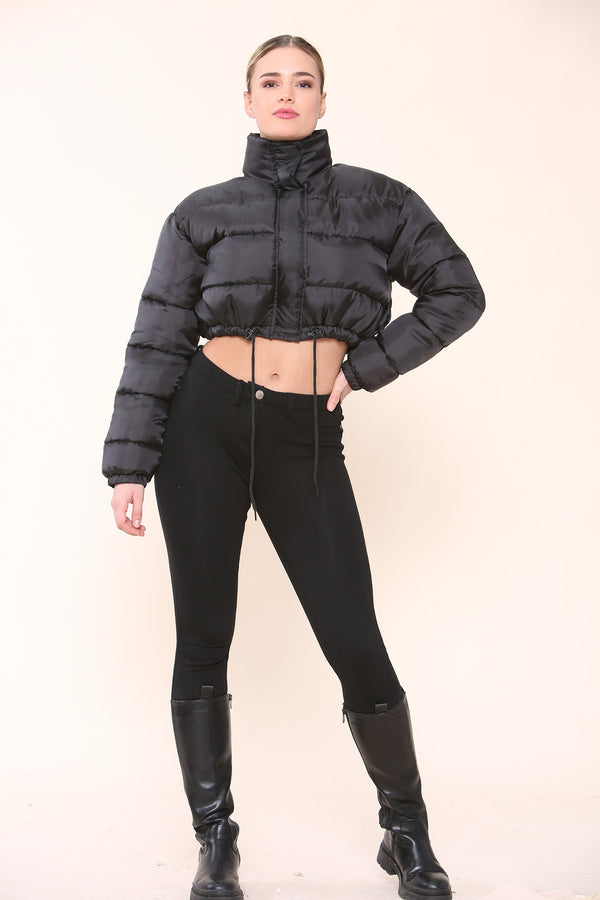 Women’s Slay Short Puffer Jacket Black