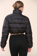 Women’s Slay Short Puffer Jacket Black