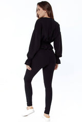 Black Loungewear Set for Women