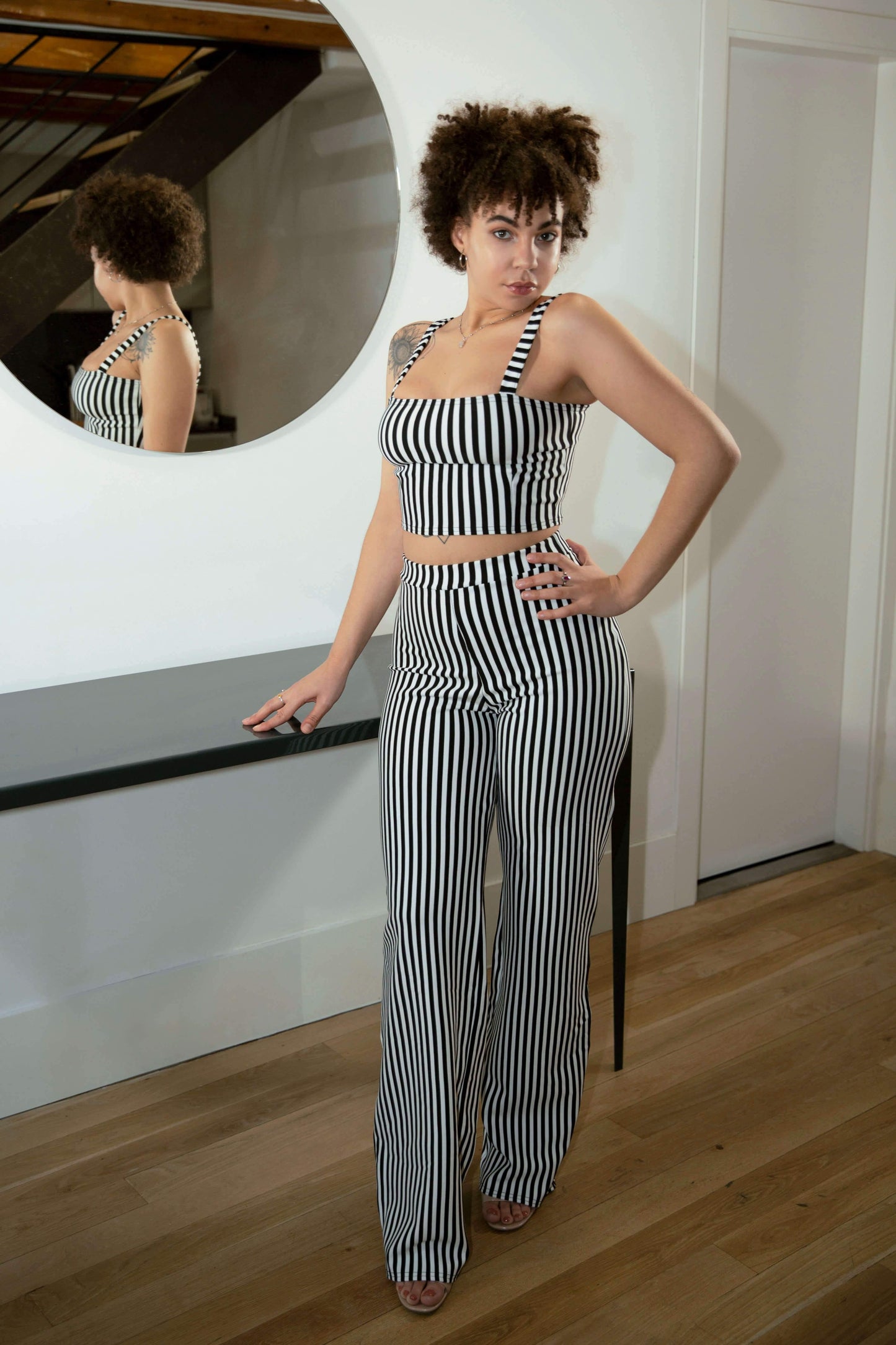 Shape Crop Top and Wide Leg Trousers Co-ord Set