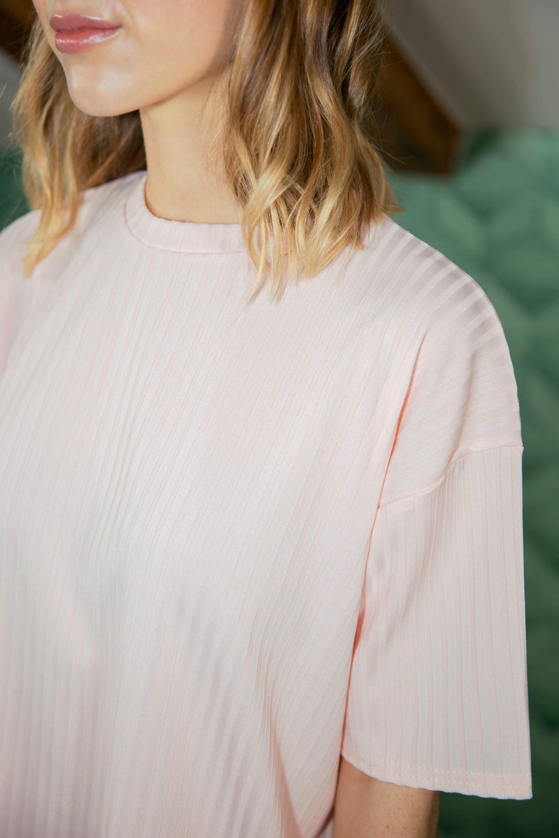 Oversized T Shirt And Cycling Short Co-ord Set