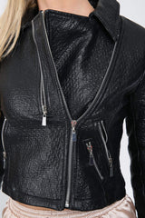 Zip Detail Biker Jacket